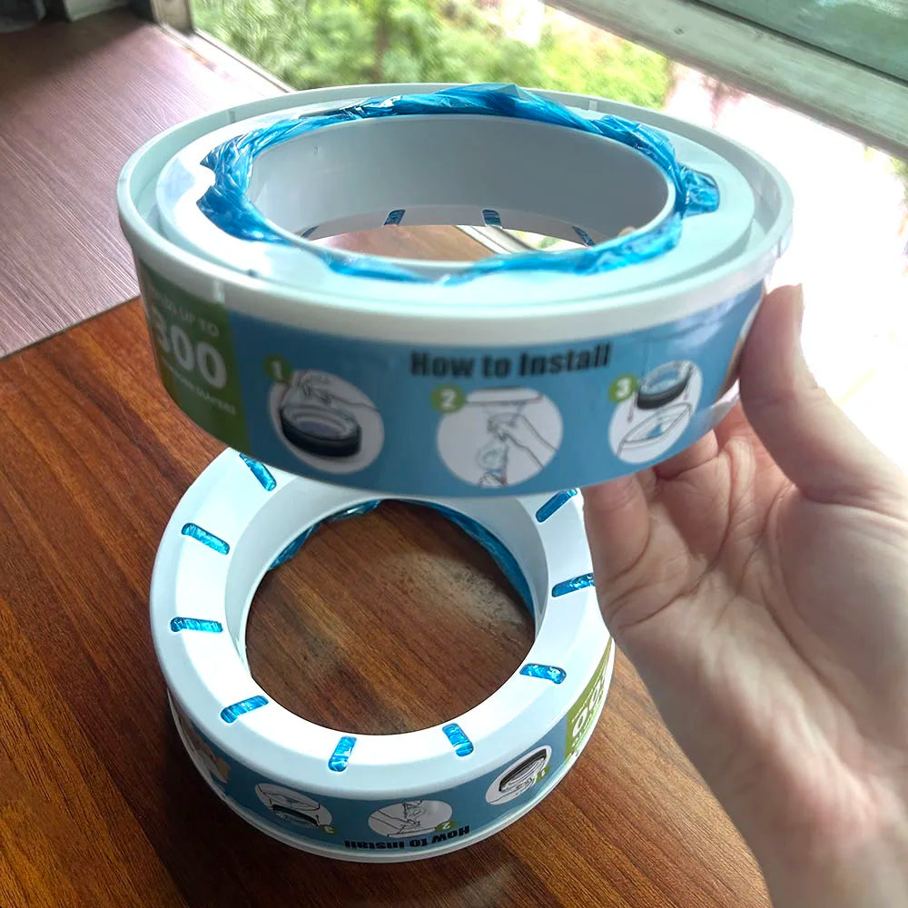 Diaper Pail Refill Bags 1 to 4pcs Compatible with Aenie Minchkin Angelcare