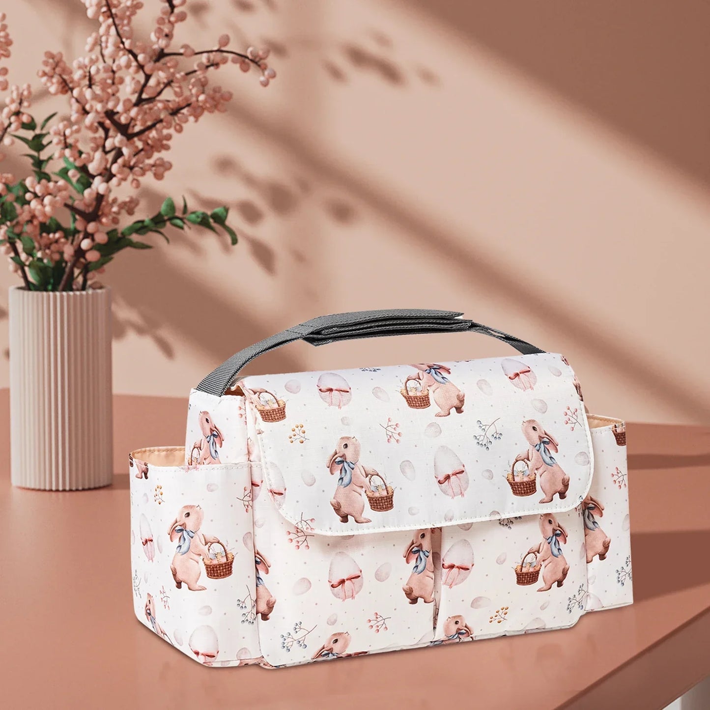 Cartoon Baby Diaper Bag Stroller Organizer Waterproof Nappy Bag