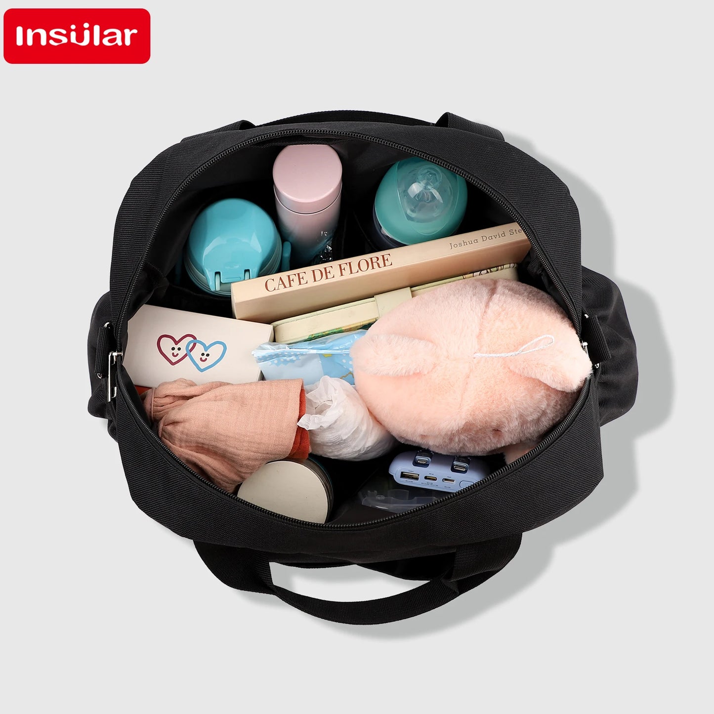 INSULAR Waterproof Stroller Hanging Mommy Bag Large Capacity