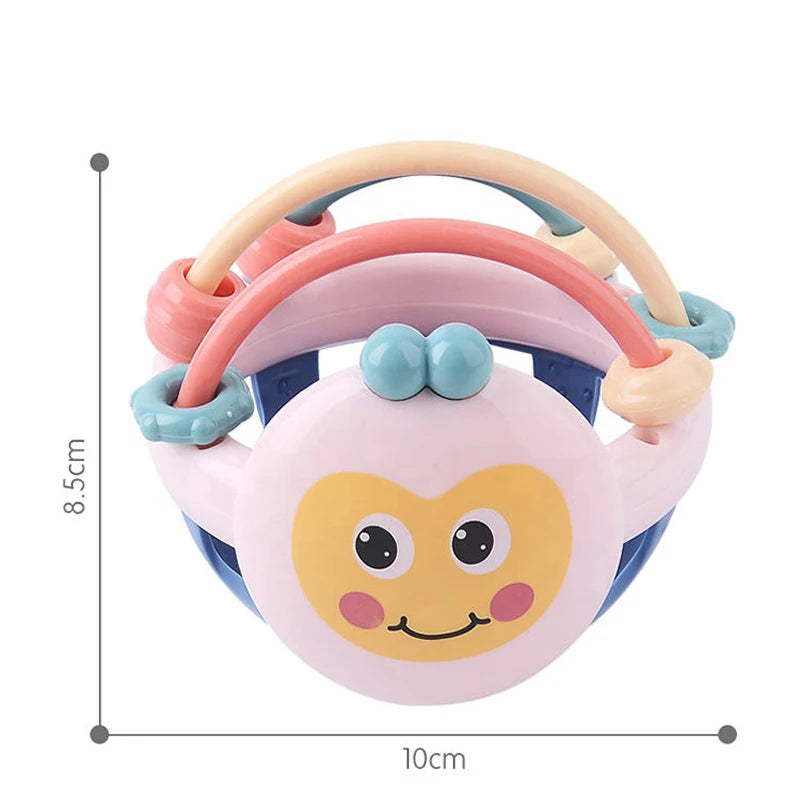 Baby Soft Teething Toy Sensory Rattle Grasping Ball