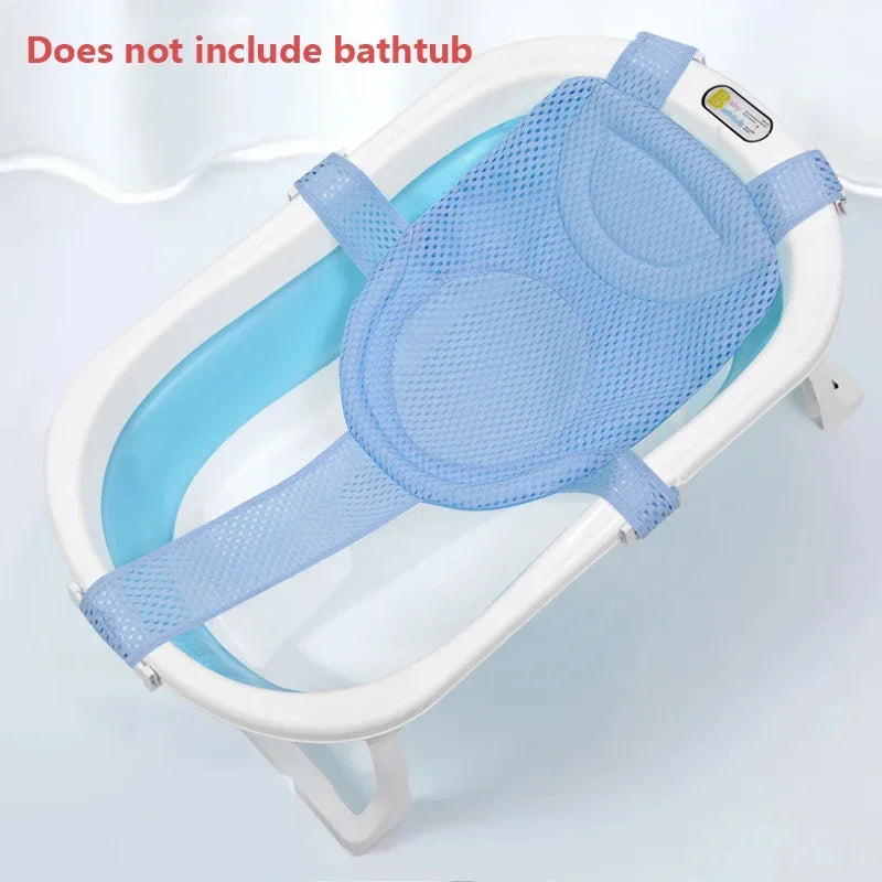 Baby Bath Net Mat Adjustable Newborn Anti-Slip Bathtub Cushion