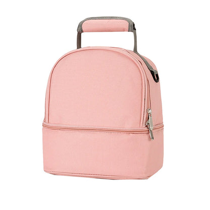 Fashion Insulated Double-Layer Mommy Bag Large Capacity Travel Handbag