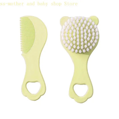 Baby Hair Brush and Comb Set Soft Bristles Cartoon Design
