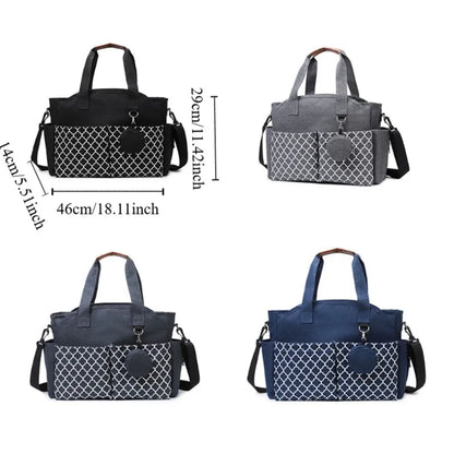 Large Capacity Waterproof Baby Diaper Bag Multi-Compartment Mom Stroller Bag