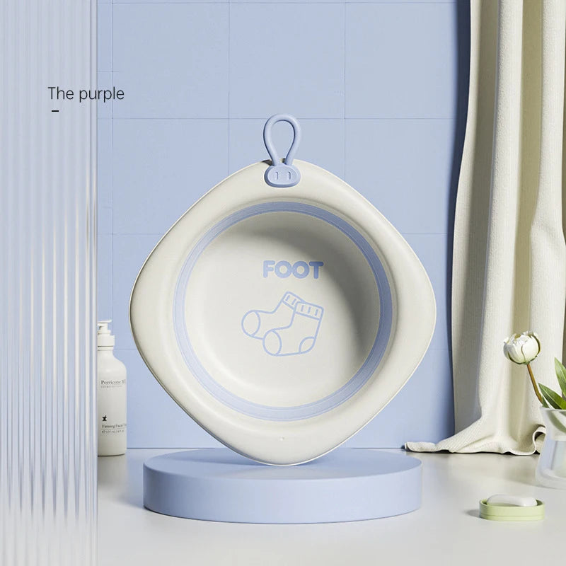 Baby Folding Washbasin Three Piece Set for Washing Face and Feet