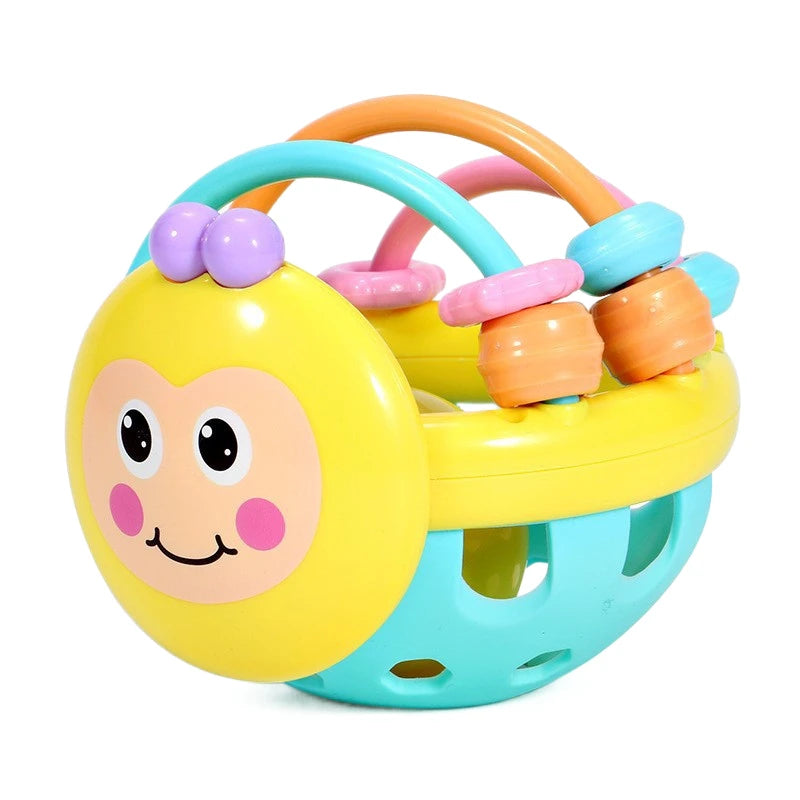 Baby Soft Teething Toy Sensory Rattle Grasping Ball