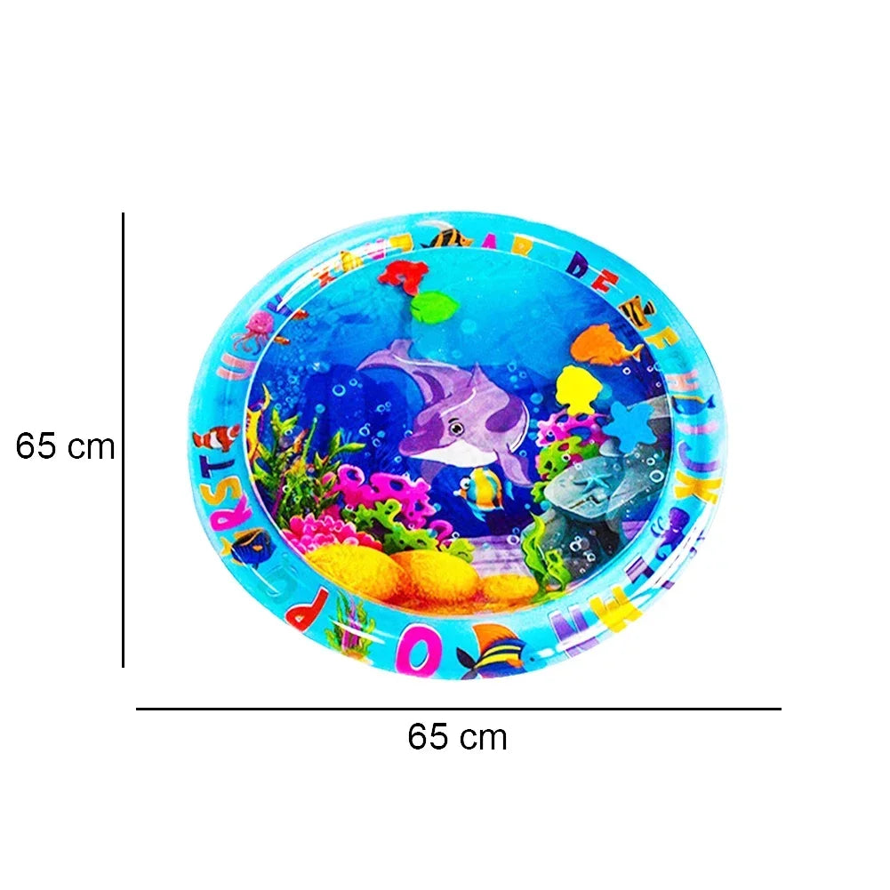 Baby Tummy Time Water Play Mat Inflatable Activity Pad