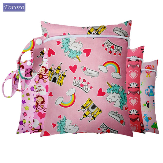 Mini Waterproof Baby Diaper Bag Single Pocket Travel Wet Dry Bag