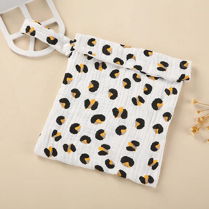 Printed Cotton Diaper Bag Multi-Functional Mommy Handbag
