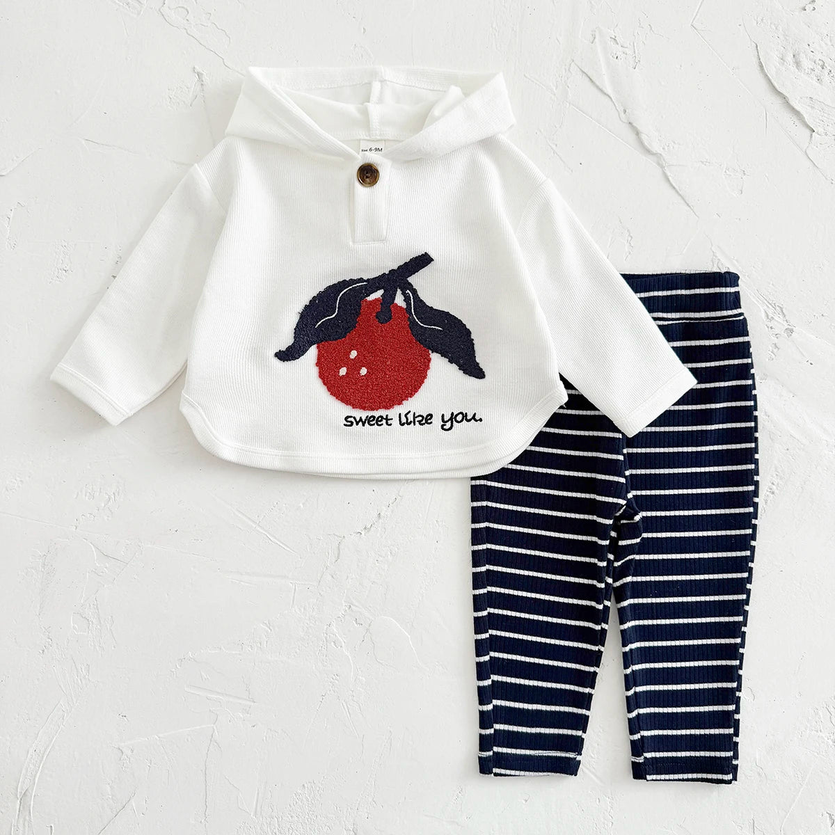 Newborn Baby Boy Clothes 2PCS Autumn Winter Hooded Top Pants Cartoon Toddler Outfit