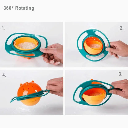 Universal Gyro Bowl 360 Rotating Baby Bowl
