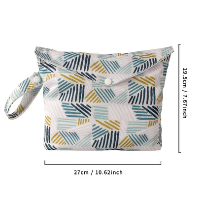 Baby Dry Wet Diaper Bag 19.5x27cm Waterproof Travel Stor