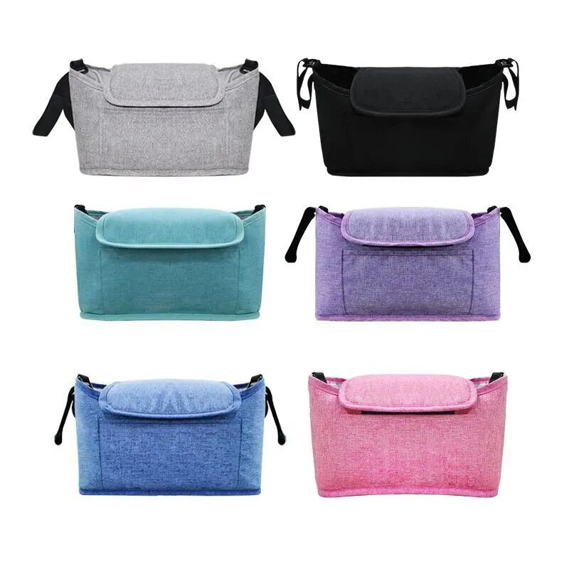 Baby Stroller Hanging Diaper Bag Large Capacity Portable Mommy Storage Bag