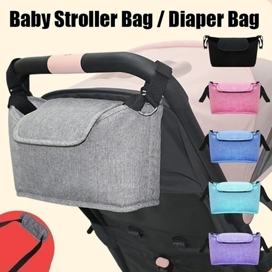 Baby Stroller Hanging Diaper Bag Large Capacity Portable Mommy Storage Bag