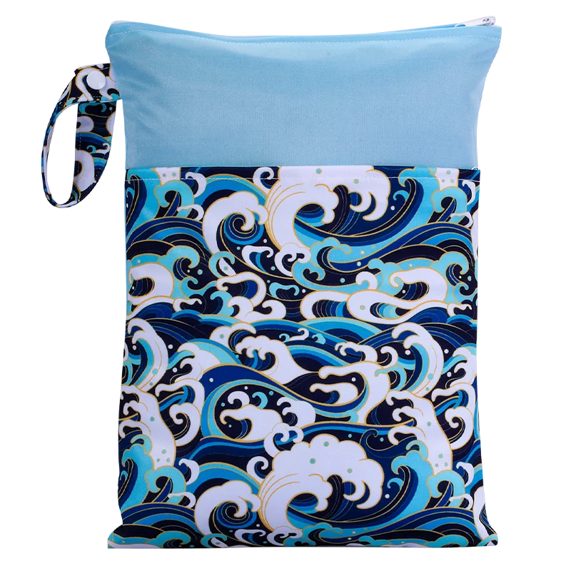 Babyshow Wet Dry Mommy Diaper Bag 35x25cm with Two Zippers