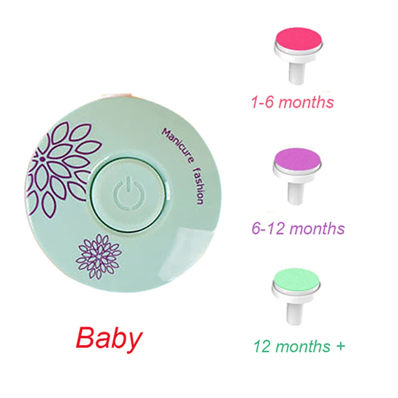 Electric Baby Nail Trimmer & Polisher Kit Newborn Nail Care Tool