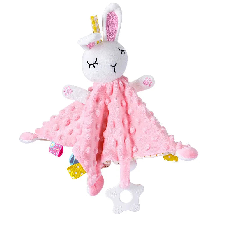 Baby Security Blanket Soft Plush Animal Soothing Toy