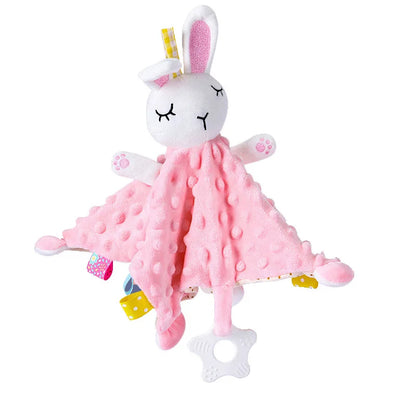Baby Security Blanket Soft Plush Animal Soothing Toy