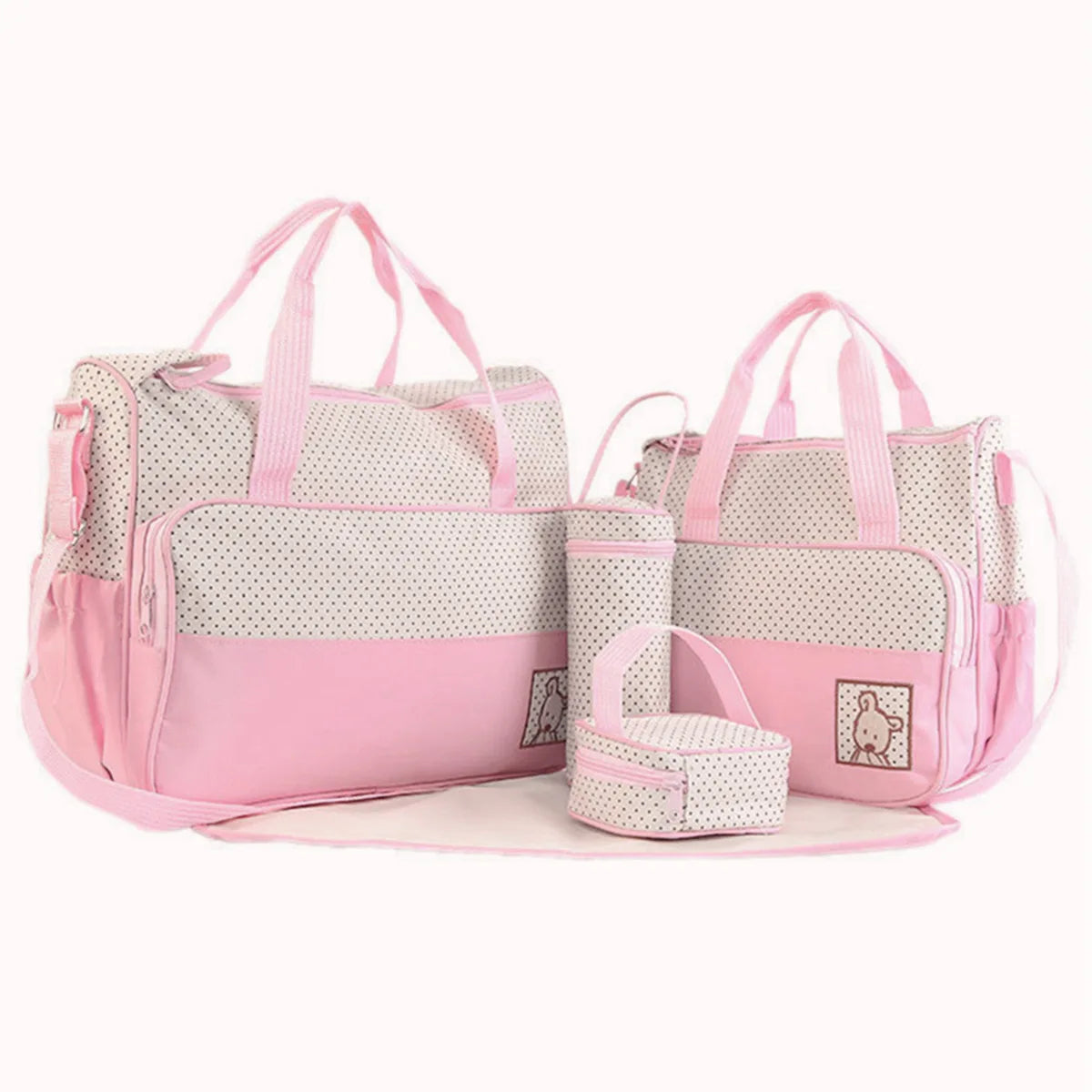 Five-Piece Mommy Diaper Bag One-Shoulder Multi-Functional Bag