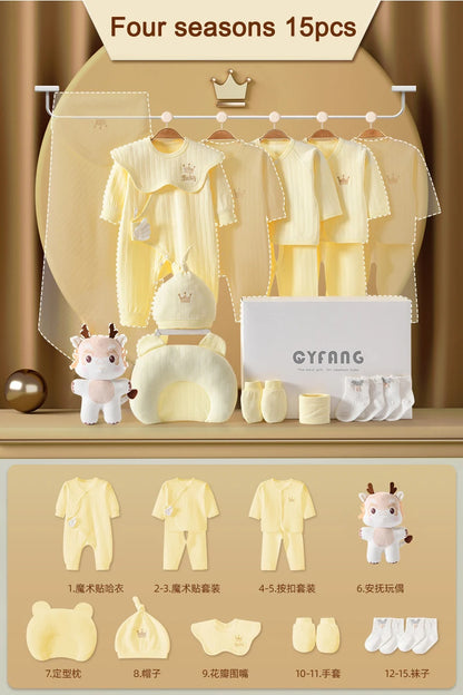 Newborn Baby Clothing 15-20PCS 0-3M 100% Cotton Unisex Infant Boys Girls Set