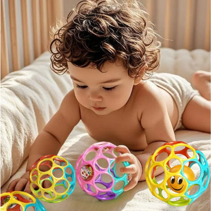 Soft Baby Rattle Ball Teething Sensory Toy for Newborns 0–12M