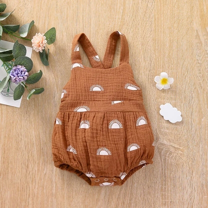 Baby Summer Romper Suspender Jumpsuit 0-24M