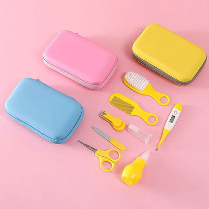 Baby Care Kit 8PCS Newborn Essentials Nail Clippers Brush Comb