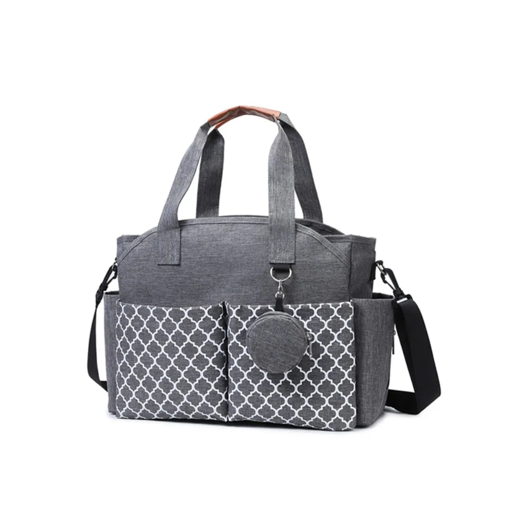 Large Capacity Waterproof Baby Diaper Bag Multi-Compartment Mom Stroller Bag