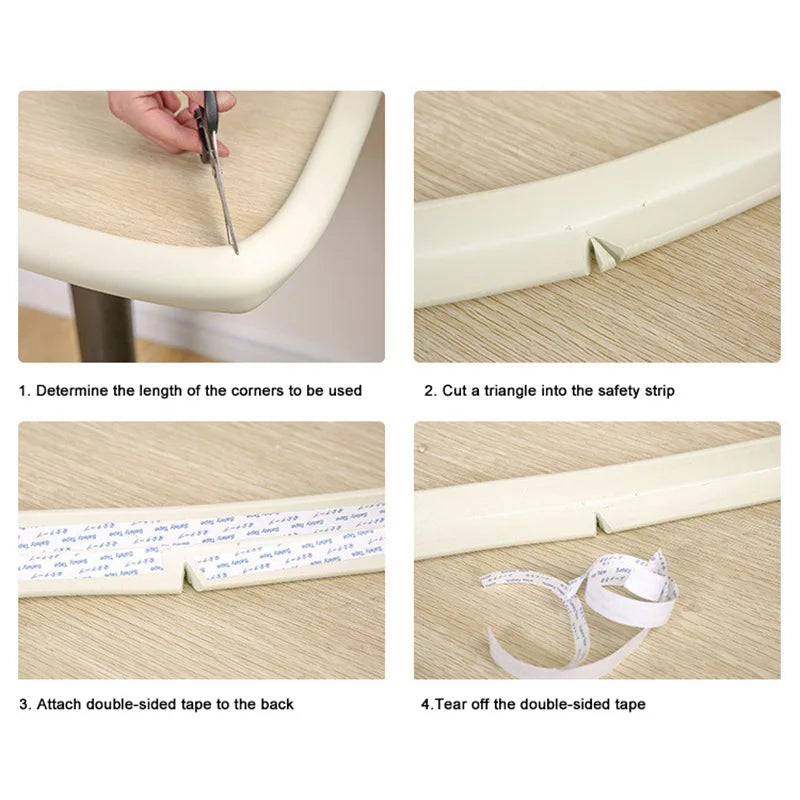 Baby Safety Table Corner Protector Tape Set Soft Edge Guards