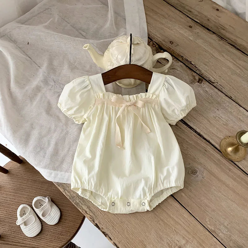 Baby Floral Romper Short Sleeve Sunsuit Jumpsuit 0–2Y