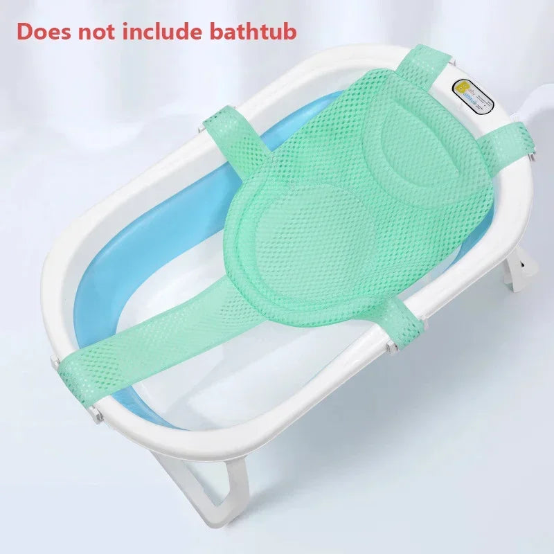 Baby Bath Net Mat Adjustable Newborn Anti-Slip Bathtub Cushion