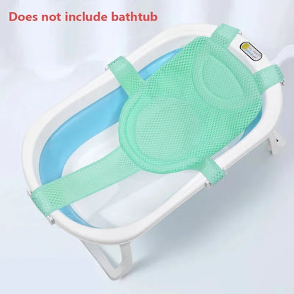Baby Bath Net Mat Adjustable Newborn Anti-Slip Bathtub Cushion