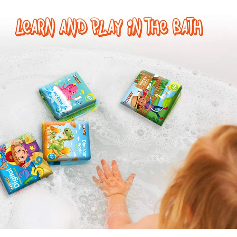 Soft Baby EVA Cartoon Bath Book Montessori Waterproof Early Educational Toy