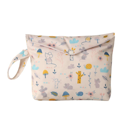 Baby Dry Wet Diaper Bag 19.5x27cm Waterproof Travel Stor