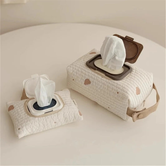 Portable Wet Wipes Case Stroller Hanging Bag for Baby Essentials