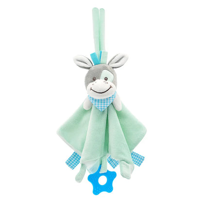 Baby Security Blanket Soft Plush Animal Soothing Toy