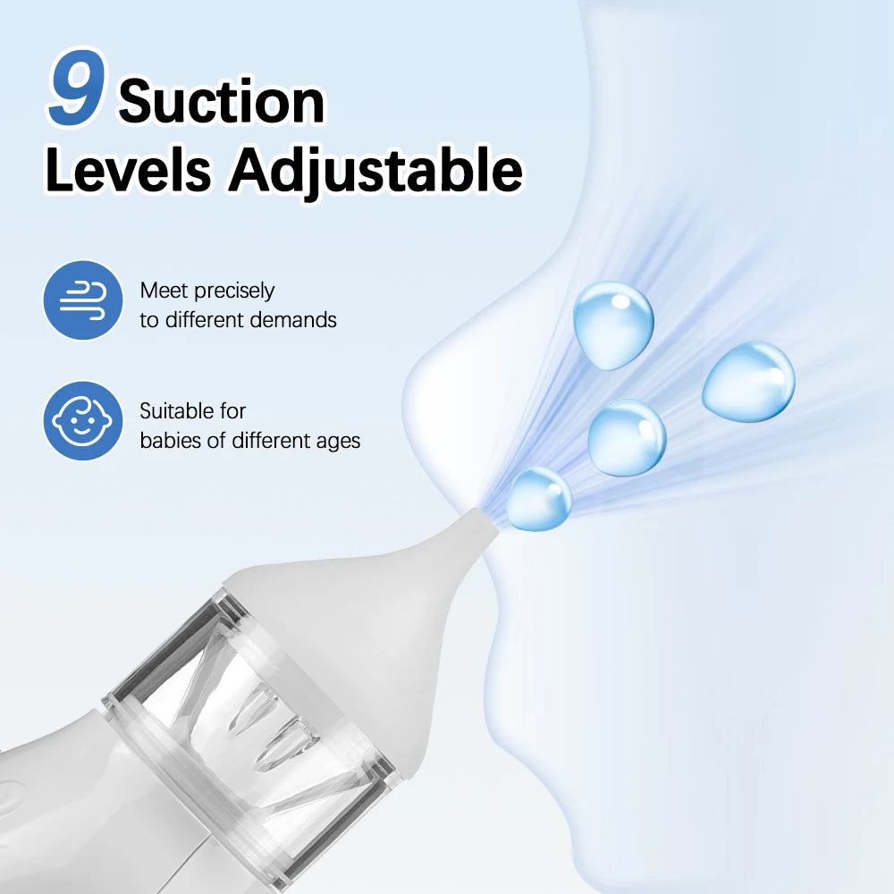 Electric Nasal Aspirator Baby Silent Rhinitis Cleaner Newborn Care Tool