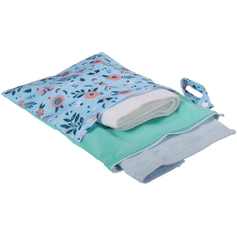 Babyshow Wet Dry Mommy Diaper Bag 35x25cm with Two Zippers