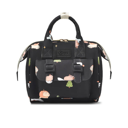 Cartoon Capybara Mommy Diaper Bag Lightweight Portable Baby Care Backpack