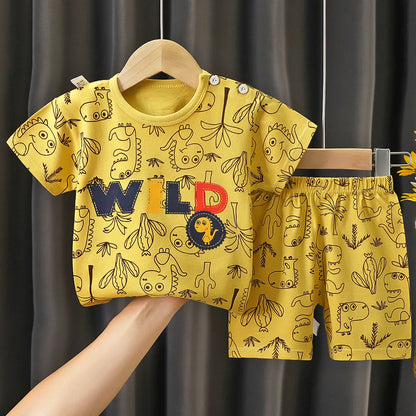 Baby Clothing 1-3Y Boys Girls Cotton 2-Piece Set Newborn Outfit
