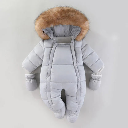 Baby Clothing Boys Girls Jumpsuit Fleece Cotton Winter Jacket Outdoor