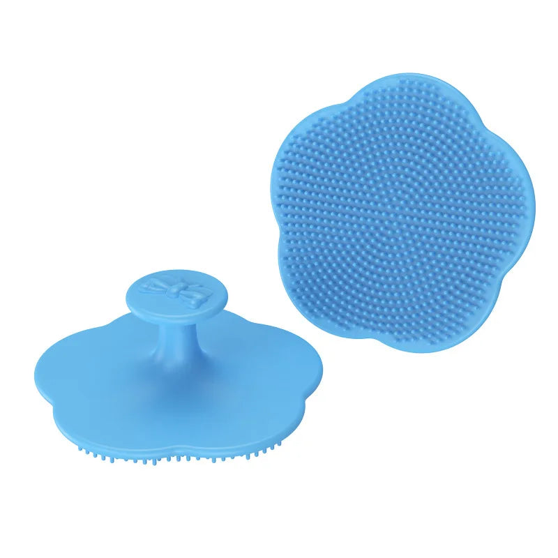 Baby Hair Brush Soft Silicone Newborn Head Massager Comb