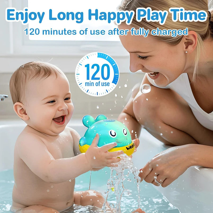 Baby Bath Toys Light Up Whale Sprinkler Pool Bath Toy