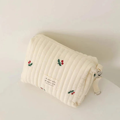 New Mommy Diaper Bag Cute Embroidery Zipper Travel Stroller Bag