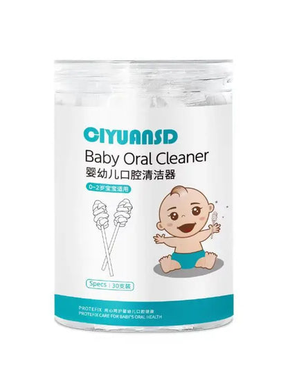Baby Oral Disposable Cleaner Newborn Milk Teeth Tongue Brush Cotton Swabs