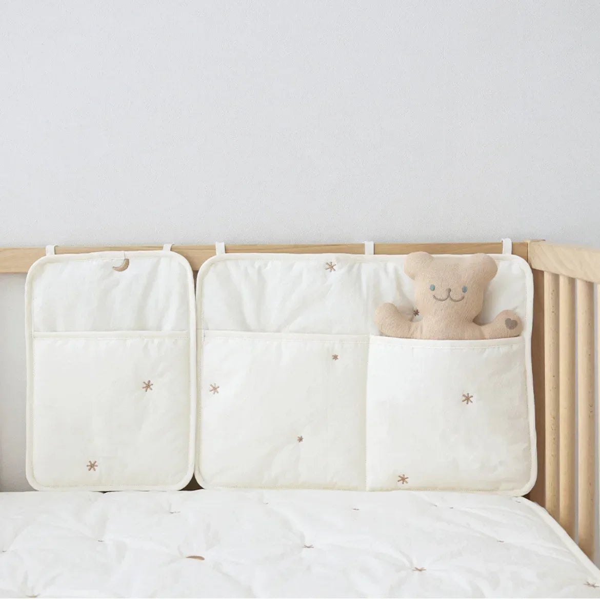 Baby Crib & Stroller Hanging Organizer for Diapers, Bottles, and Toys