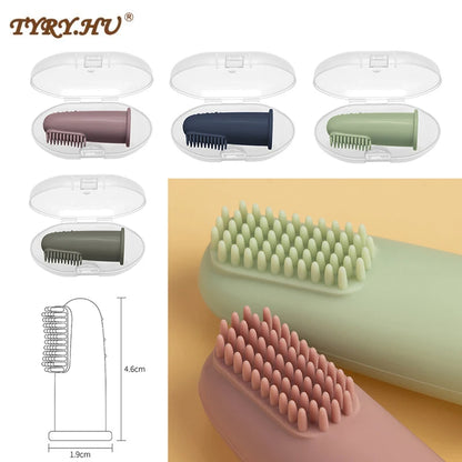 Baby Soft Finger Toothbrush BPA-Free Silicone Infant Oral Care Brush