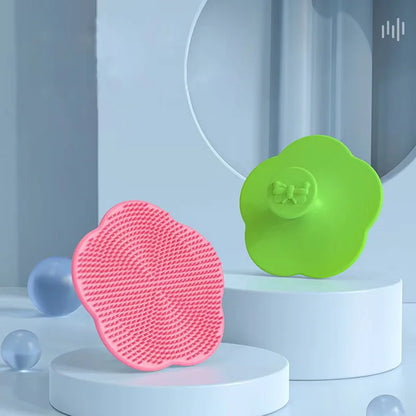 Baby Hair Brush Soft Silicone Newborn Head Massager Comb