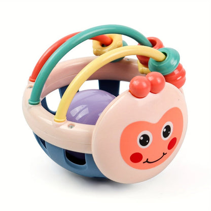 Baby Soft Teething Sensory Ball Rattle Early Learning Grasping Toy