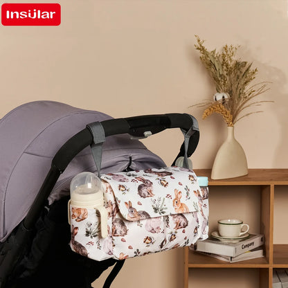 Cartoon Baby Diaper Bag Stroller Organizer Waterproof Nappy Bag